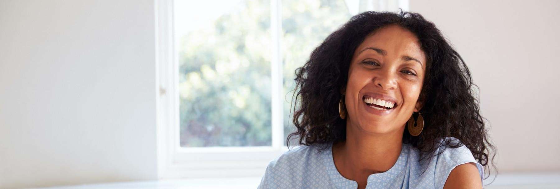 harrisonburg woman smiling 